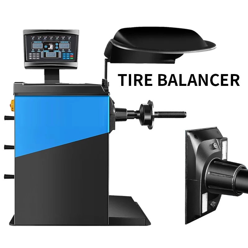 Car tire dynamic balancer Laser infrared automatic point balancing machine Electromagnetic brake P170