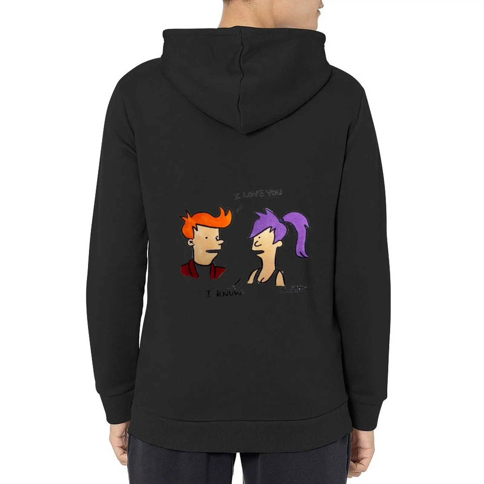 

Fry and Leela Hoodie japanese style mens clothes men clothes autumn clothes mens hoodie