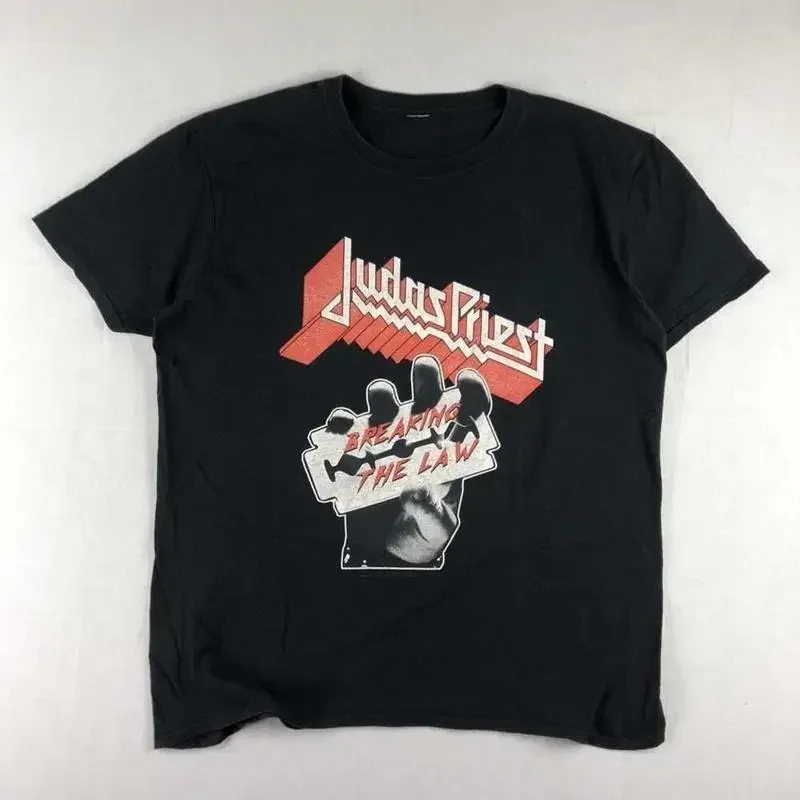 Vintage Judas Priest Black T-shirt Cotton Unisex All Size S-234XL NA376