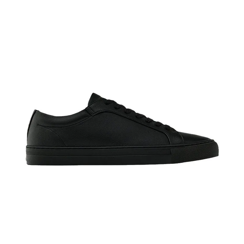 

Withered British Minimalist Men's Shoes Business Leather Lace Up Flat Shoes Casual Fashion Thick Sole Sports Training Shoes Man