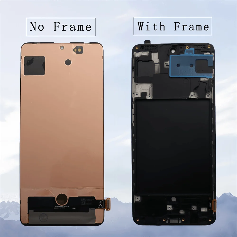 LCD Display Touch Screen Digitizer Assembly Replacement, Samsung Galaxy A71, A715, SM-A715F, A715F-DS