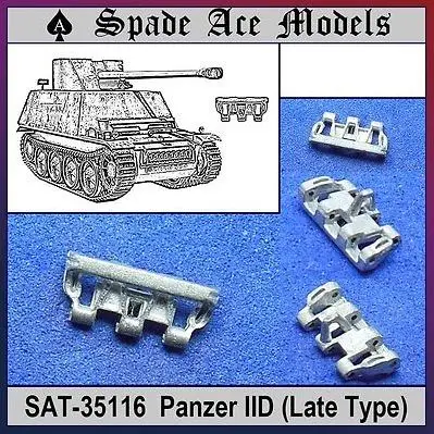 

Spade Ace Models SAT-35116 1/35 Scale Metal Track For Germany Panzer II D Late Type