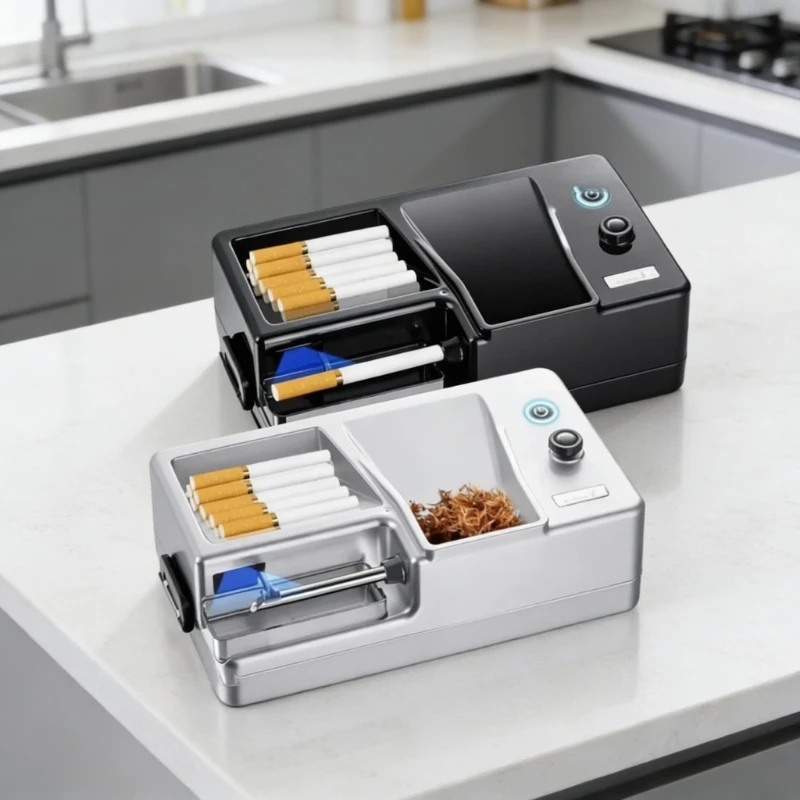 Machine à rouler les cigarettes électrique automatique 6,5/8 mm avec détection infrarouge, injecteur de tabac pour usage domestique 2026