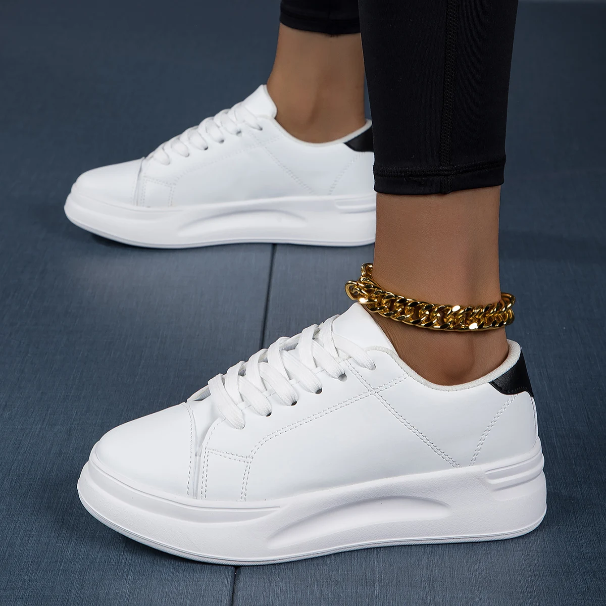 Woman Shoes Hight Quality Sneakers For Female Black White Shoe Fashion Casual Light Walking Footwear Zapatillas Hombre Size35-42