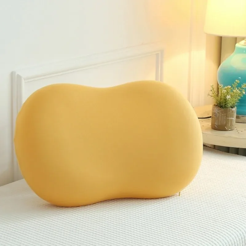 

Mini Cushion Microbead Back Sofa Cushion Bone Shape Roll Throw Cozy Pillow Travel Home Office Sleep Neck Support Pillow