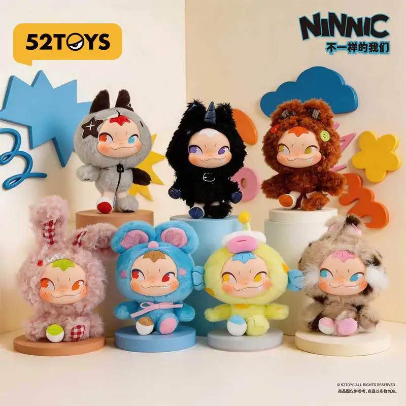 

In Stock 52toys Ninnic Plush Keychain Blind Box Collectible Fashion Toy Bag Charm Stuffed Pendant Gift Toy Enthusiasts