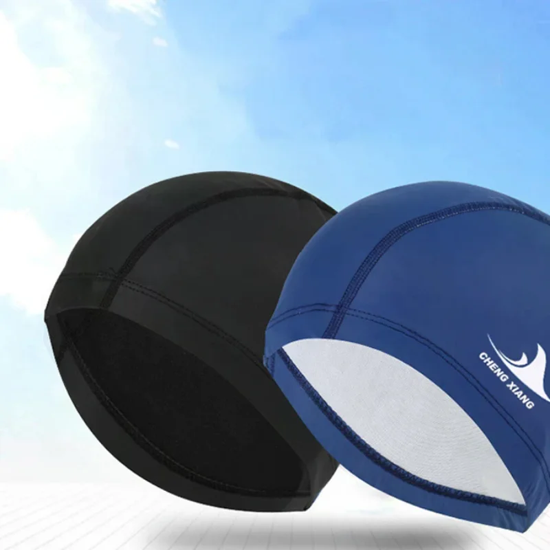 

Водонепроницаемая ткань для защиты ушей, длинные волосы, спортивная шапка для плавания в бассейне, акула, высокая эластичность, гибкая прочная шапочка для плавания для мужчин и женщин