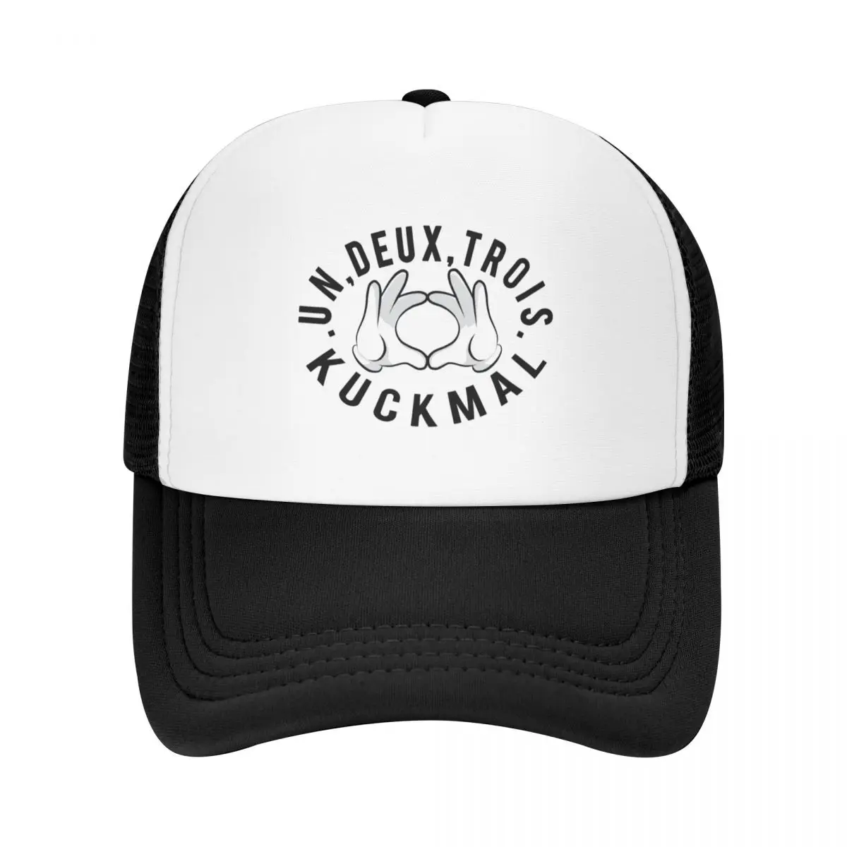 

Un, Deux, Trois, Kuckmal ! Baseball Cap sun caps dad hat Hat Baseball Cap Big Size Hat Women Caps Men's
