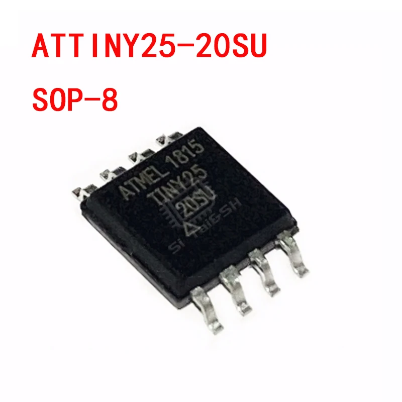 5PCS ATTINY25-20SU ATTINY25V-10SU SOP-8 8-bit AVR microcontroller