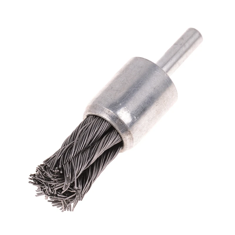 1PCS 20mm Wire Knot End Brush Stainless Steel with 1/4' Shank for Grinder