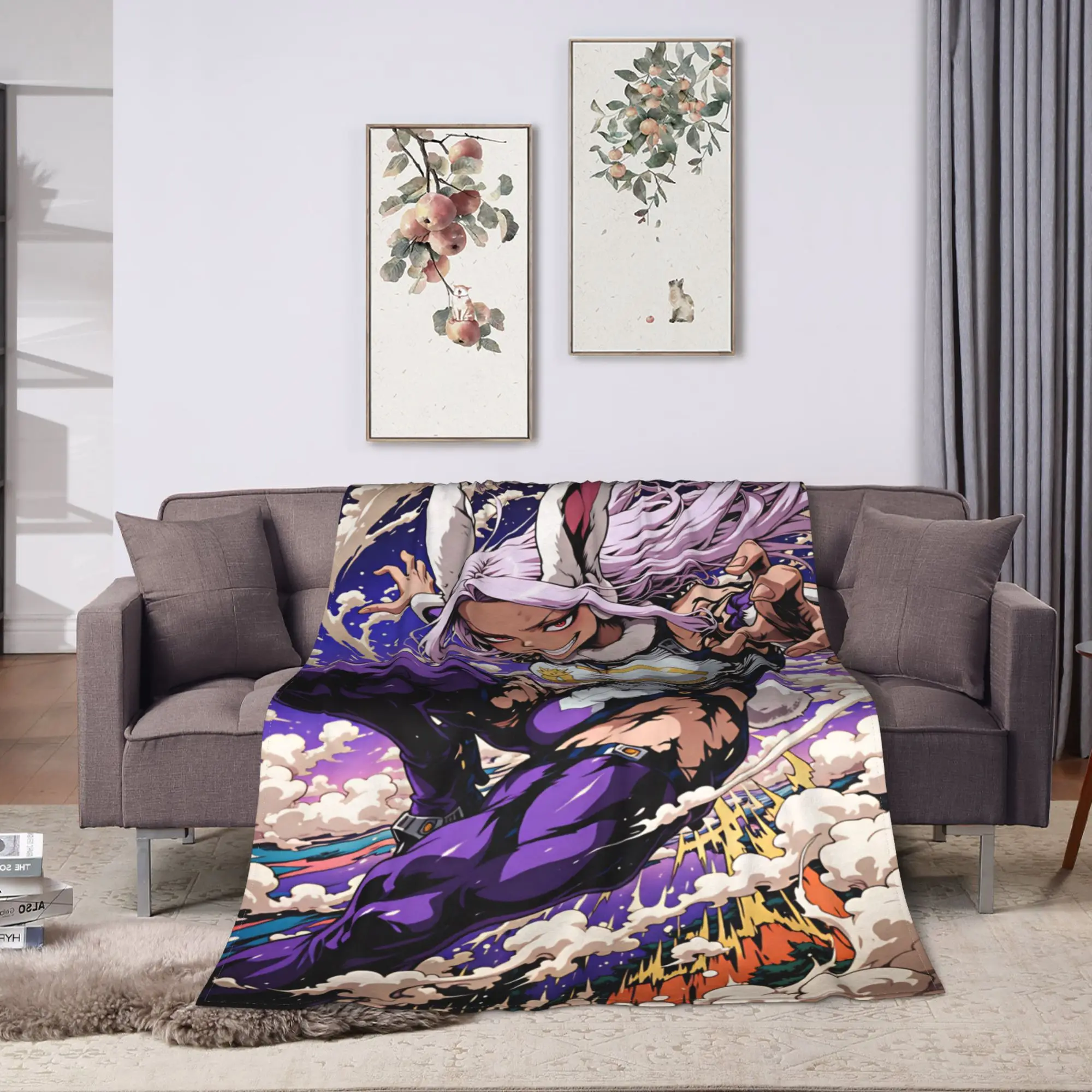 Rabbit Hero Mirko  Blanket Quality Super Warm  Throw Blanket Winter Airplane Travel Bedroom Graphic Bedspread