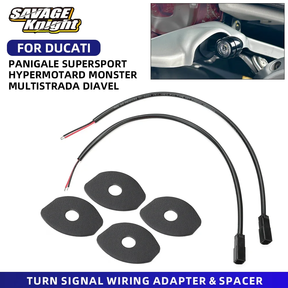 For Ducati Streetfighter 1100 1098 955 Turn Signal Wiring Plug Indicator Spacer Adapter Fit Hypermotard Diavel Panigale Monster