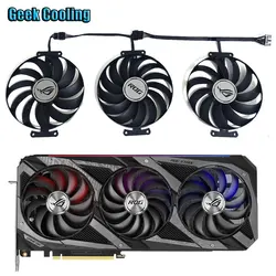 3FAN T129215BU FDC10U12D9-C CF1010U12D Video card cooling fan,For ASUS RTX 3070、3080、3090、3070Ti、3080Ti、3090Ti、RX 6700XT、RX 6800