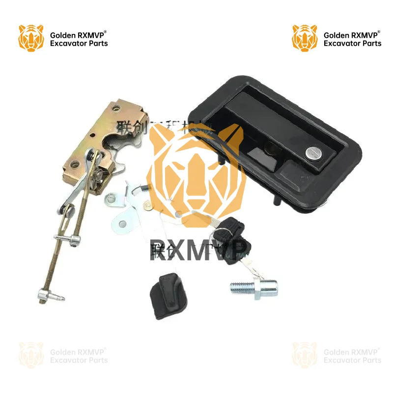 Zoomlion 60 Mountain Heavy 65 85 Hengtian 95 70 Lishide Driver's Door Lock Assembly Inner And Outer Handle Lock Block Excavator