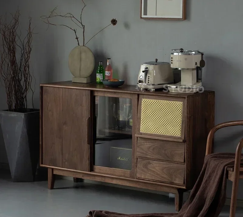 Hot SalesNorth American Black Walnut Meal Side Cherry Side Cabinet
