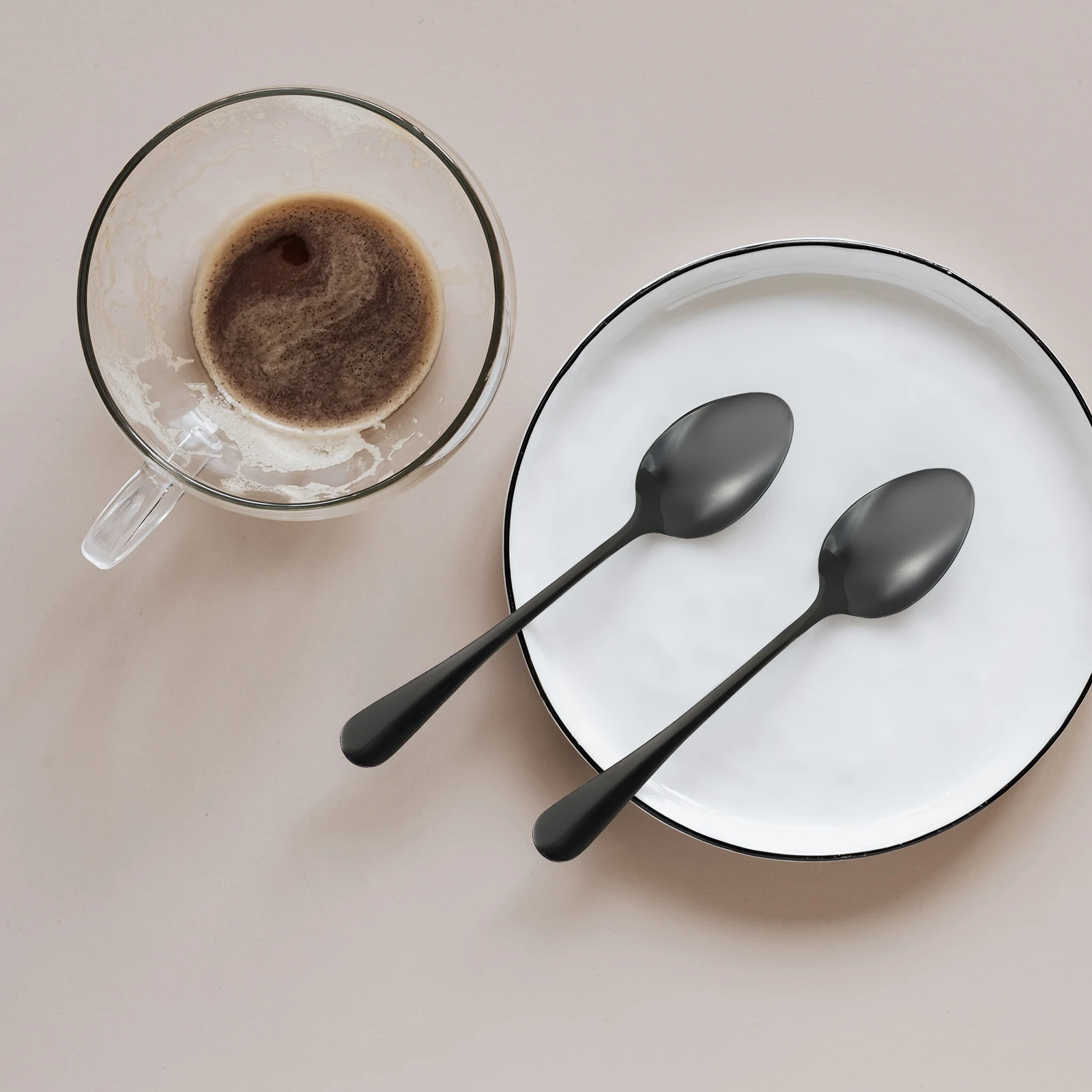 

6 Pcs Anti Rust Coffee Stirring Food Spoons For Home Spoon Home Food Spoons Tableware Western Soup Serving