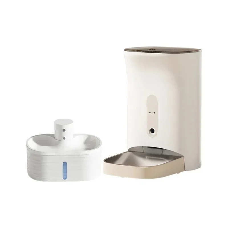 

Smart pet feeder, dual WIFI camera APP remote feeding