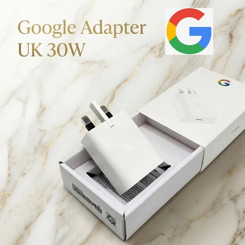 google-30w-usb-c充電器（英国プラグ）は、携帯電話、タブレット、ヘッドフォンなどのデバイスに対応し、30wの急速充電が可能です。