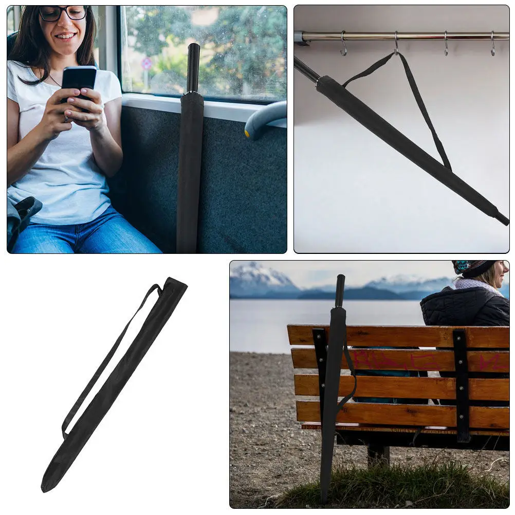 Immagine 7: Borsa Porta Ombrello Reversibile con Chiusura Interna, Sacca Assorbente per Ombrello con Tracolla Singola per Viaggi e Golf