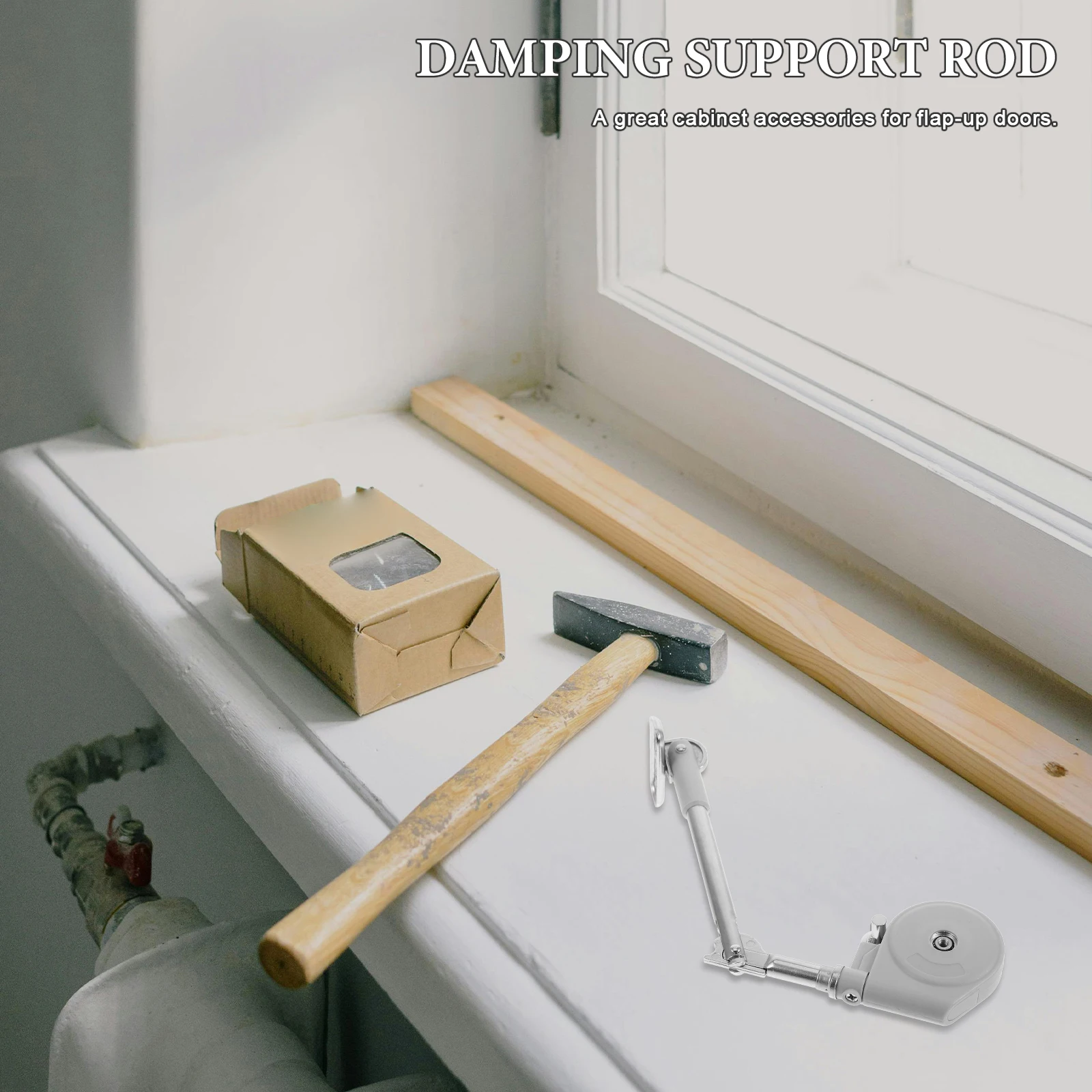 

1Pcs Cabinet Damper Gas Support Rod Durable Flap-Up Door Accessories Wall Cupboard Upturned Door Pull Rod for Folding Cabinet