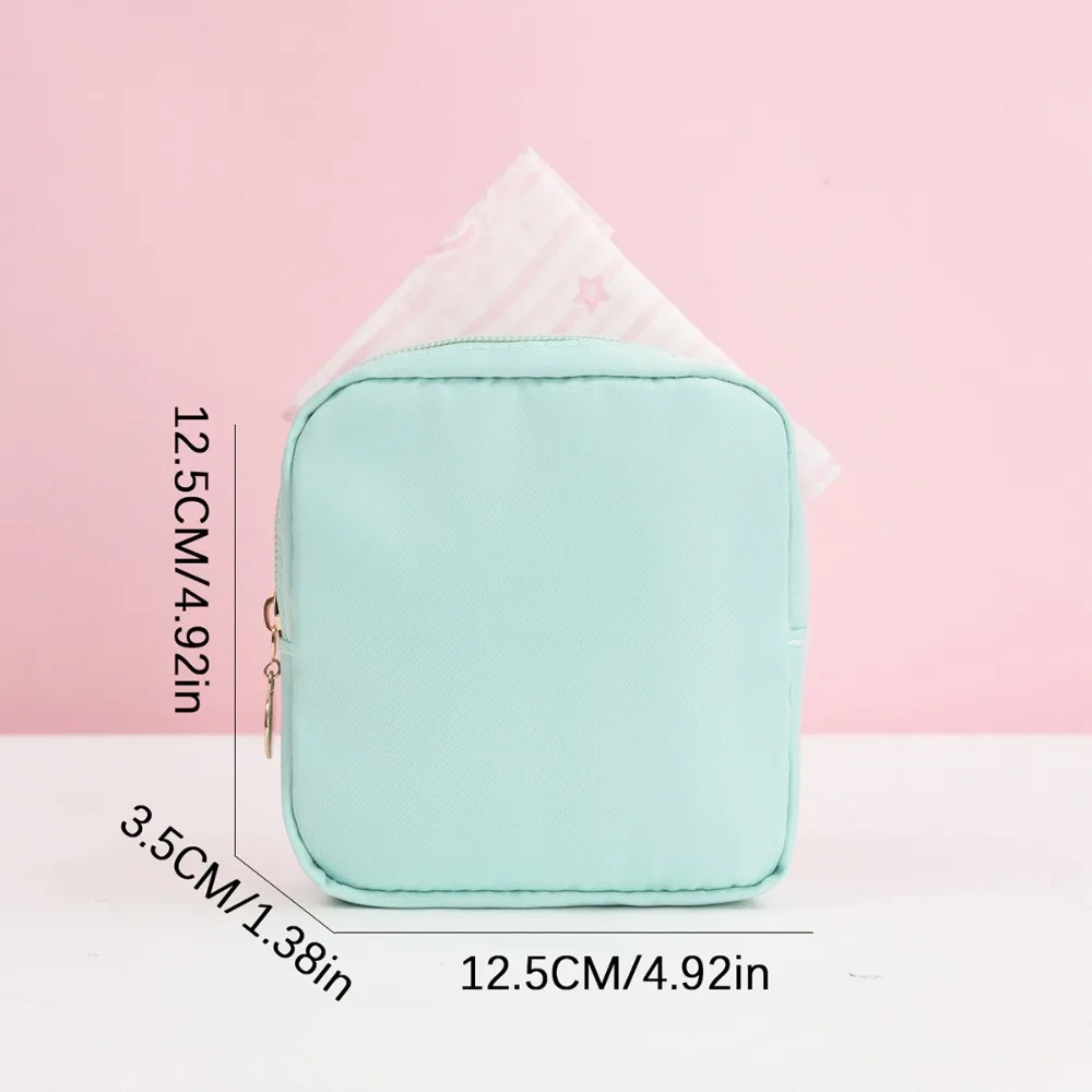 Fashion Pattern Sanitary Pad Bags Reusable Napkin Storage Organizer Women Pad Pouch Bags Portable Makeup Bags Coin Package