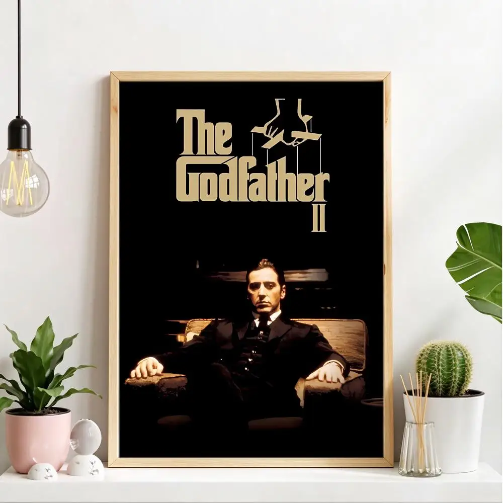 Classic Commanding Movie The Godfather Poster Home Wall Decor for Living Room Bedroom Office Aesthetic Room
