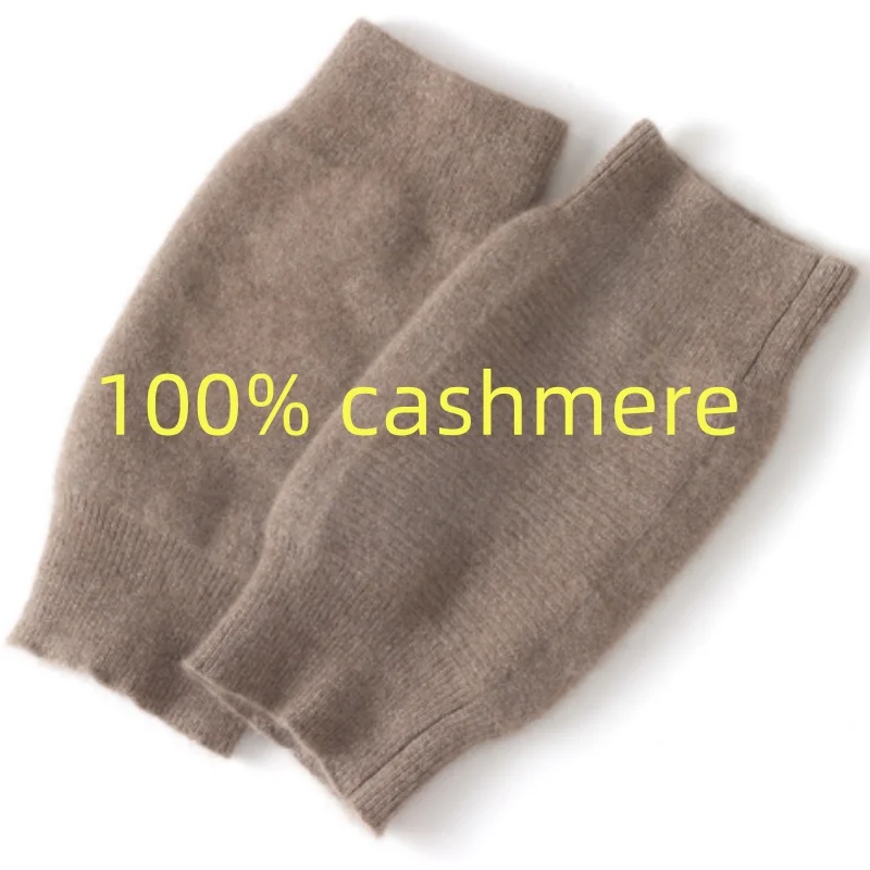 100% cashmere 2024 autunno e inverno nuovi uomini e donne generali corti spessi antivento e ginocchiere in maglia calda fredda