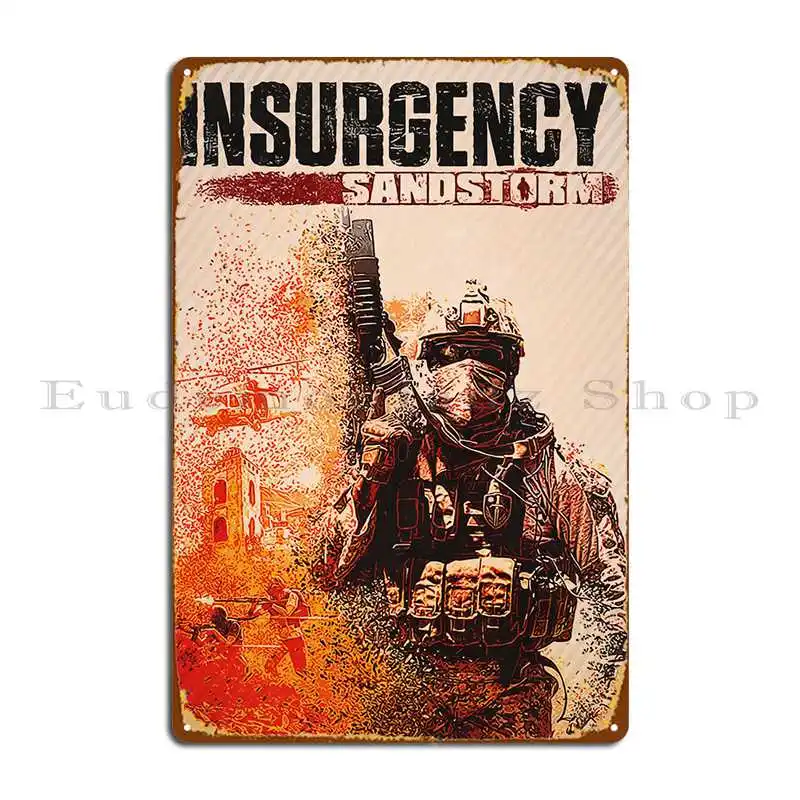 Insurgency Sandstorm Metal Plaque Poster Pub Create Kitchen Garage Bar Tin Sign Poster