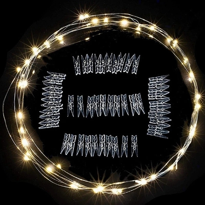 100/50PCS Plastic Mini Photo Clips Transparent Spring Hanging Clip Pegs for DIY Wedding Party Wall Home Decoration Photo Clamps