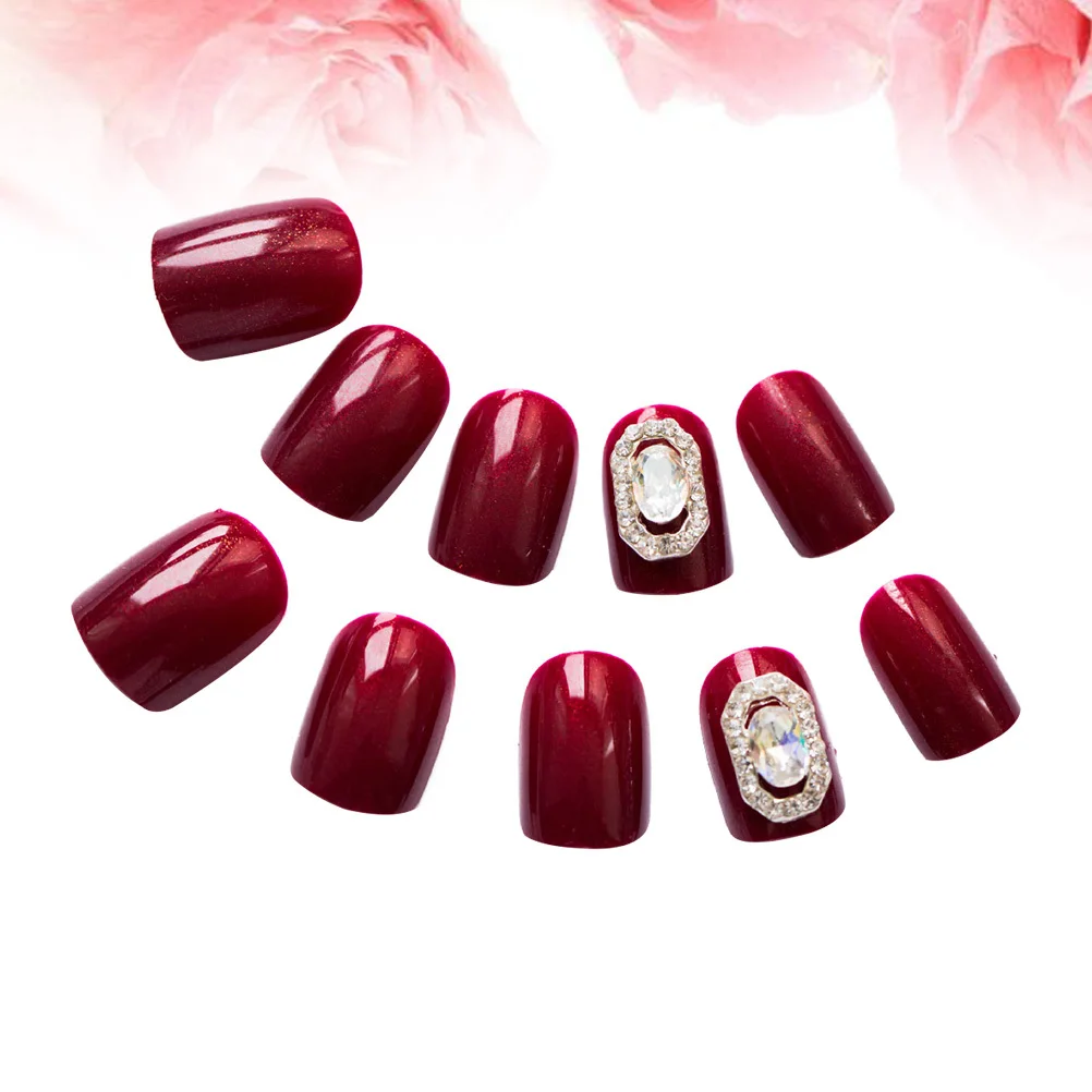 Autocollants pour faux ongles à la mode, couverture complète, pointes élégantes pour femmes et filles, accessoire artistique à usage domestique, 24 pièces