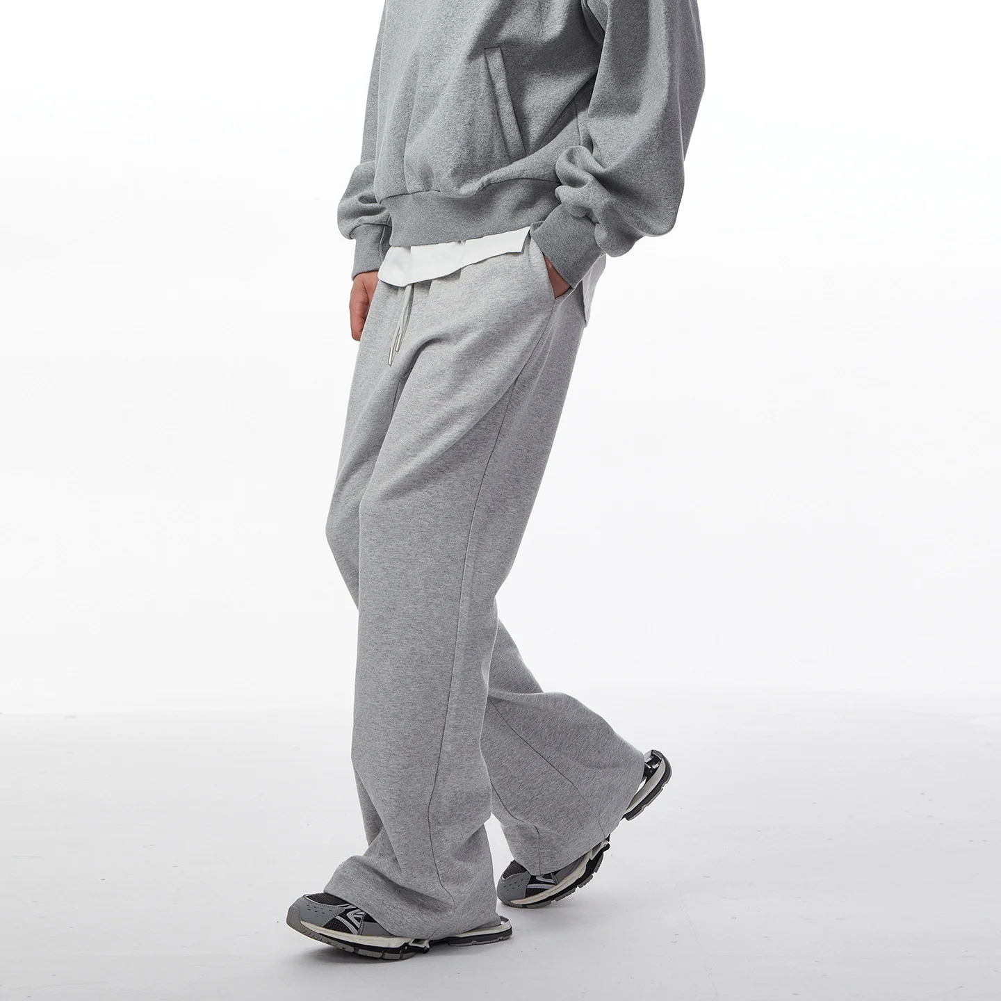 

JTFS Men's Autumn Winter Vibe Casual High Street Popular Trendy Slim Straight Leg Pants Sweatpants Casual Versatile