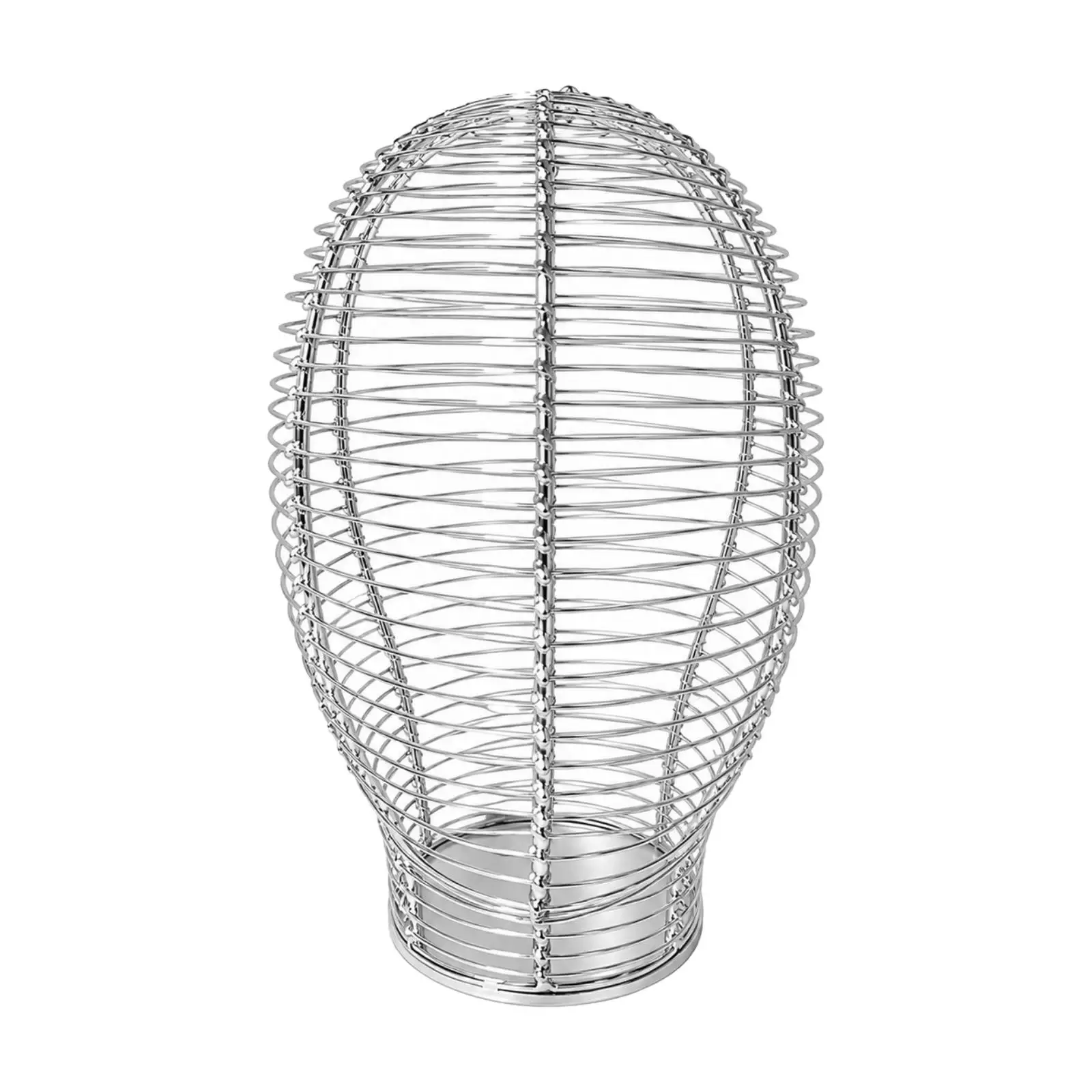 Head Form Multipurpose Spherical Cage Hat Stand Mannequin Head with Base