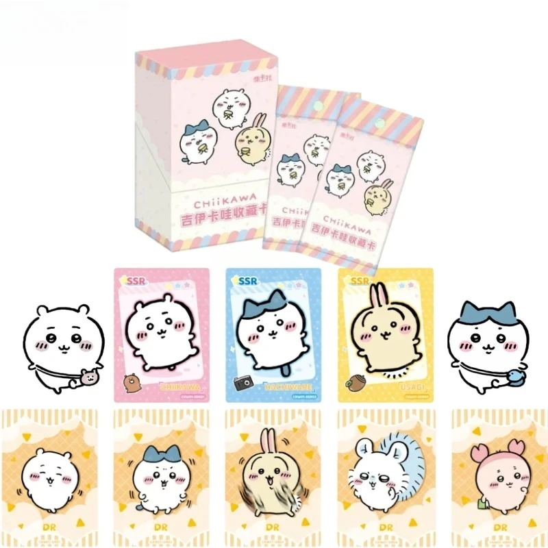 

Коллекционные карточки Chiikawa: «Момент энергии» — Хачиварэ, Усаги, Нанка, Чиисакутэ, Каваи, Яцу — Аниме-мерч