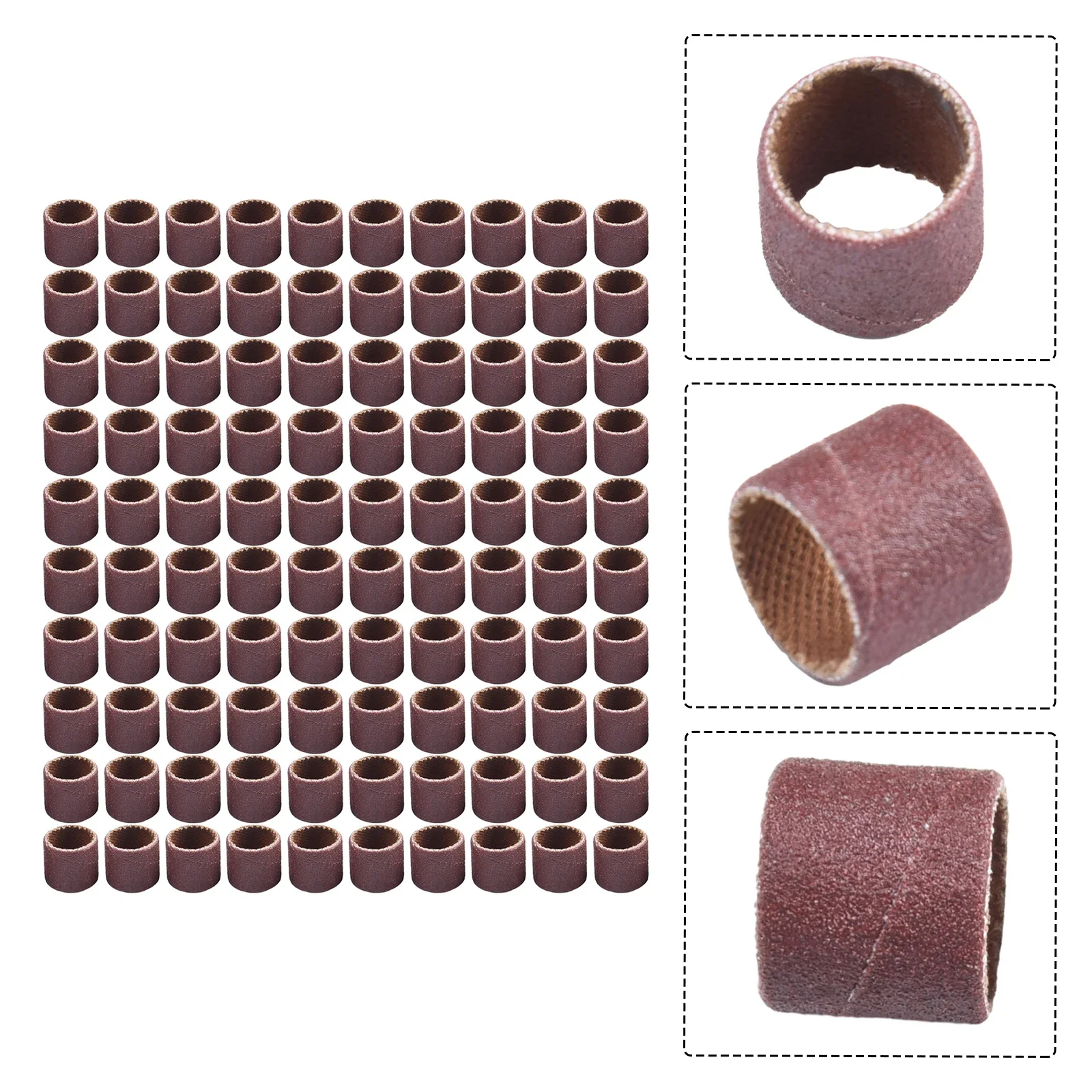 Brand New High Quality Grinding Polishing Derusting Sanding Drum 1/2 Inch Sanding Bands Sleeves 80/180/240 Grit