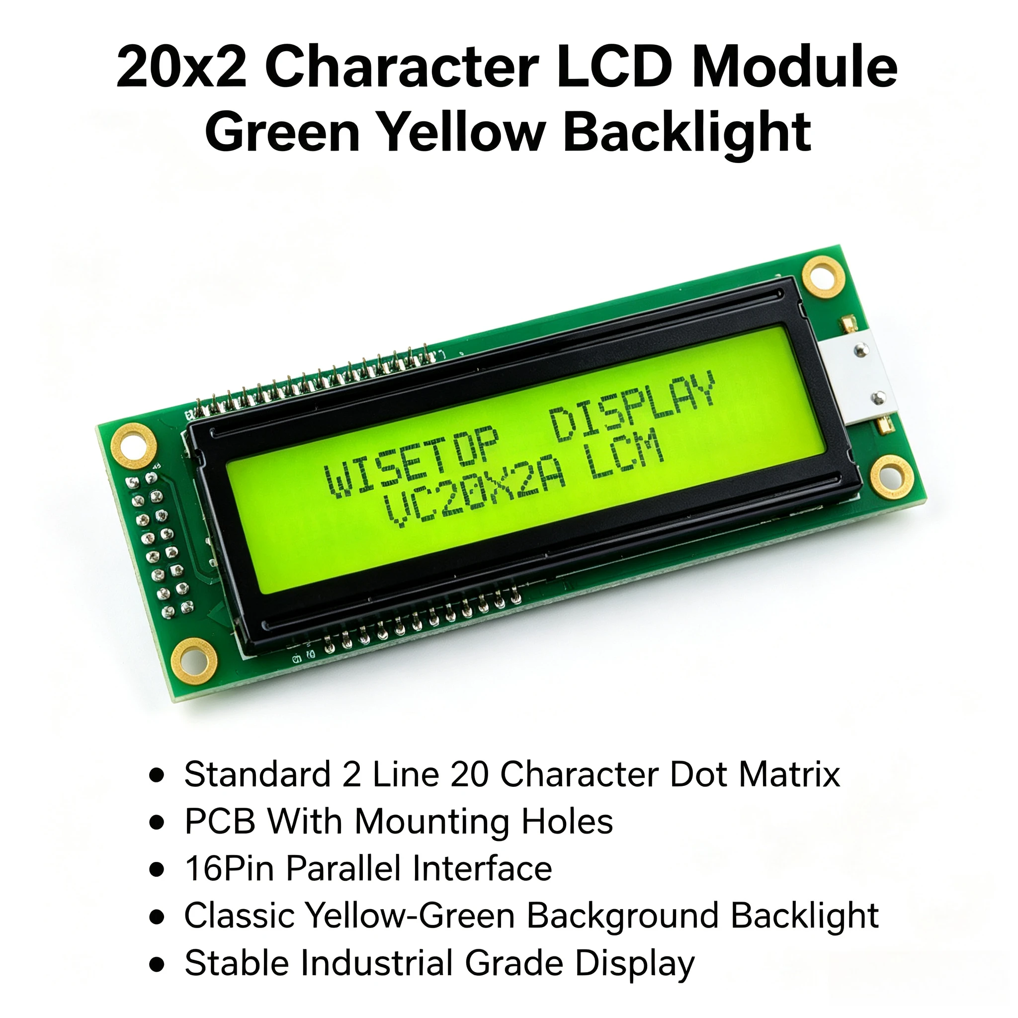 Vc20X2A Character LCD Module Display Board Equipped With ST7066 Controller Standard Industrial Display Screen Drive Accessory