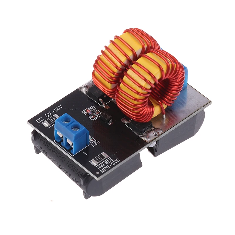 NEW 5-12V 120W Mini ZVS Induction Heating Board Flyback Driver Heater DIY Cooker + Ignition Coil