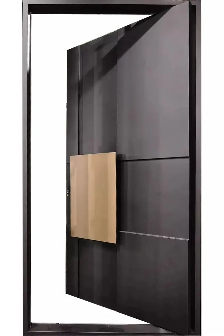

Customized Hotel Exterior Rotating Entrance Door Manual Operable Pivot Doors Modern Style Rotating Doors Home Front Doors