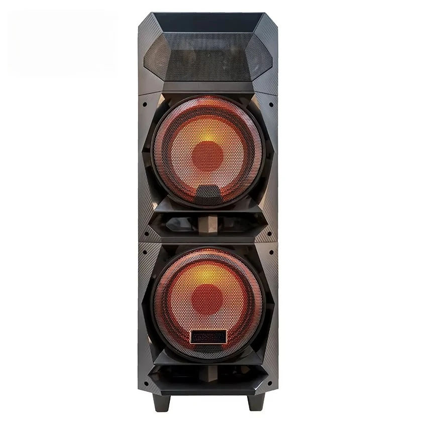 

China Wholesale Double 8 Inch Portable Audio System Professional Audio Party Speaker With LED Light