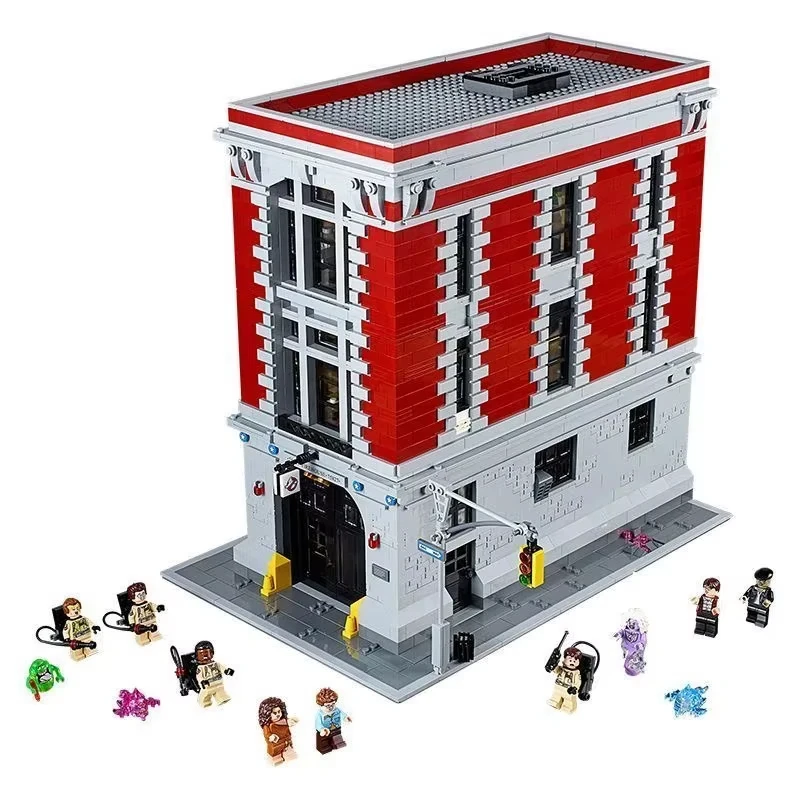 4634pcs Ghostbusters Firehouse Headquarters Building Blocks Bricks Set Kids Adult Birthday Gift Compatible 75827 view 2