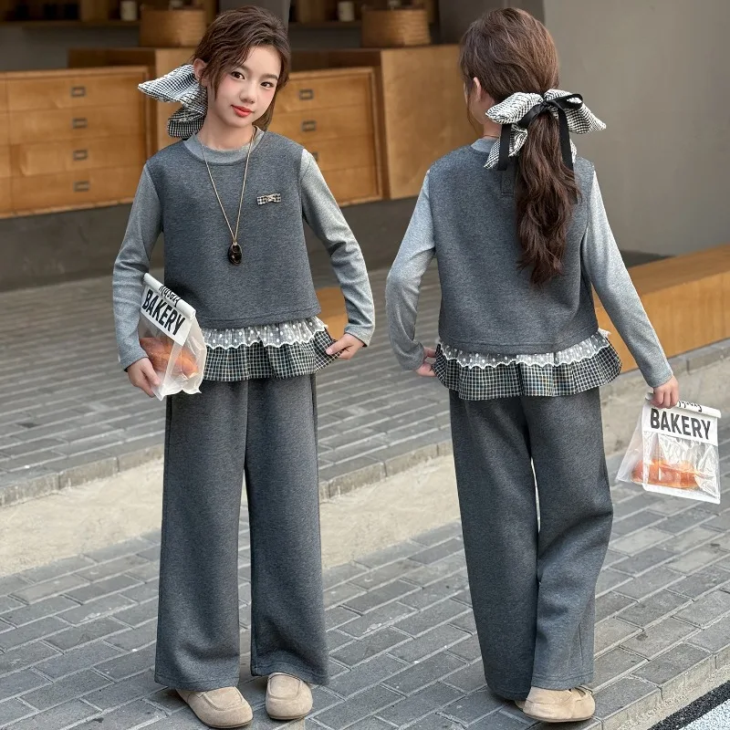 set-di-abbigliamento-per-ragazze-2025-autunno-moda-coreana-sweetheart-manica-lunga-in-pizzo-patchwork-canottiera-gilet-set-a-due-pezzi