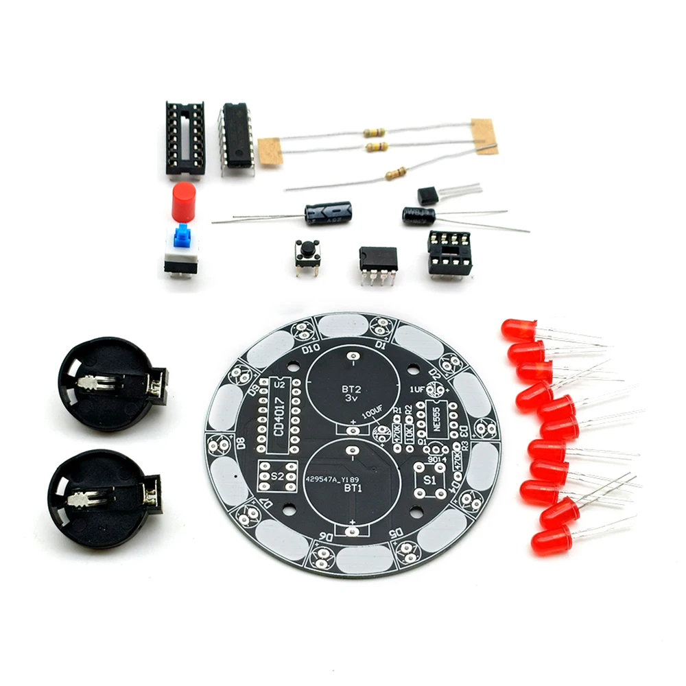 Electronic Wheel of Fortune DIY Lucky Rotary LED Light 6V Round Lucky Spin Electronic Turntable for Festive Celebration