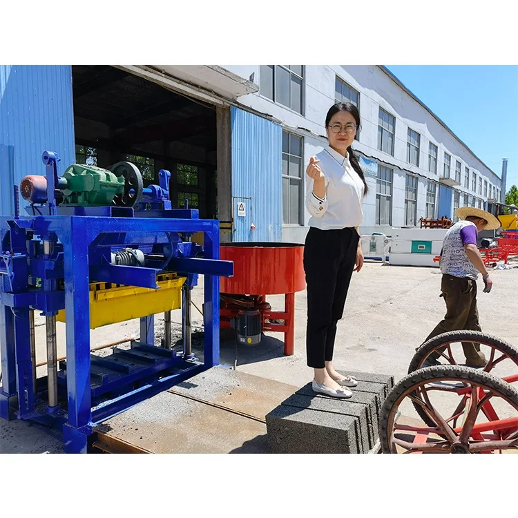 

QTJ4-40 Small Manual Moulding Cement Concrete Hollow Block Making Machine Cement Block Machine