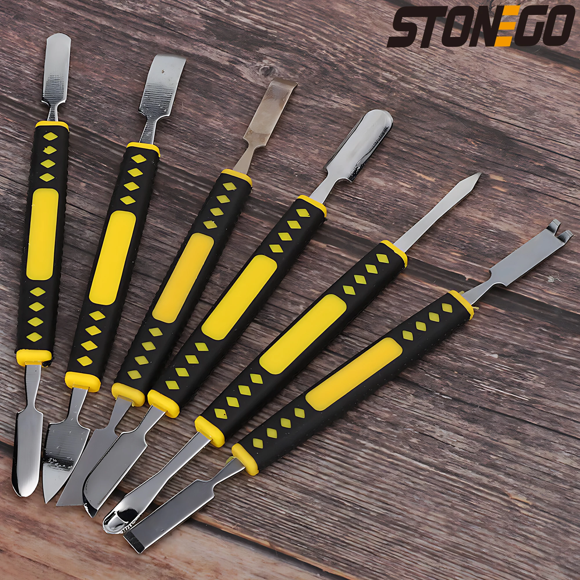 STONEGO  Metal Pry Bar Tool Set - Electronics Repair Kit for Mobile Phones, Tablets, Laptops, and Smart Watches