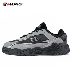 Baasploa-Zapatillas deportivas cómodas para hombre, zapatos informales con cordones, antideslizantes, para exteriores, envío gratis, novedad de 2023