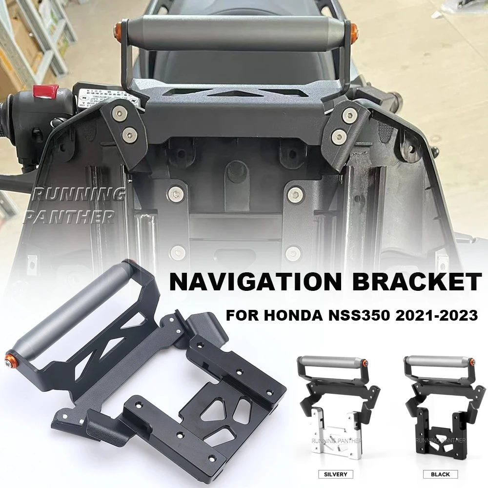 

Motorcycle GPS Phone USB & Wireless Charger Navigation Bracket Holder Mount Stand NEW For Honda NSS 350 NSS350 2021 2022 2023