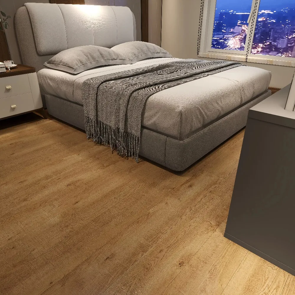 カスタマイズ版 8 x48 モダンで耐久性のあるSPCプラスチックフローリング 100%