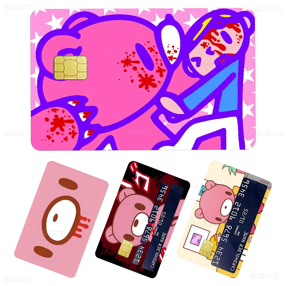 Cartoon G-gloomy Bear Anime Cartoon Sticker Film Skin For Credit Card Debit Bank Bus Card