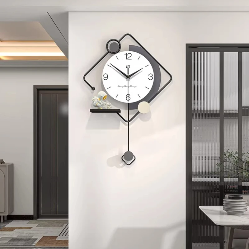Modern Beautiful Wall Clock Living Room Luxury Electronic Wall Clock Digital Interior Reloj Digital De Pared Wall Decoration