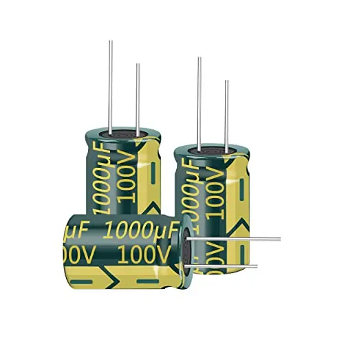 5PCS 100V 1000UF Capacitor 18x30MM(0.71x1.18in) High Frequency Aluminum Electrolytic Capacitors for TV, LCD Monitor, Game