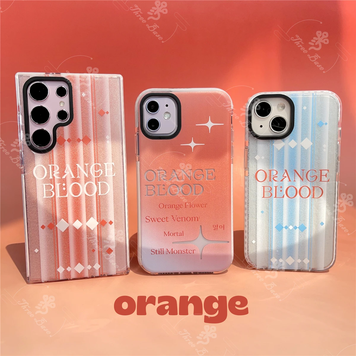 Phone case KPOP Orange Blood For Samsung galaxy S23 S23Ultra S23+ S22+ S21 S21FE S20FE S20Ultra S10 S23FE Note20 A53 A14 A73 A24